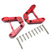 GPM Racing Aluminum Adjustable Rear Damper Mount Red : Axial 1/6 SCX6