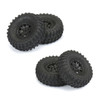 Pro-Line 10194-10 1/24 Hyrax F/R 1.0" Tires w/7mm Black Impulse Wheels (4) : SCX24