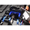 GPM Racing Aluminum 2-Speed Transmission Servo Mount Blue : Axial 1/6 SCX6