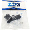 NHX RC Aluminum Rear Axle Sleeve Hubs Black : RBX10 Ryft