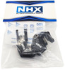 NHX RC Aluminum F/R Axle Link / Shock mount Black : RBX10 Ryft