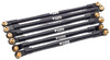 NHX RC Aluminum Crawler Suspension Wheelbase Links Set Black : RBX10 Ryft