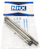 NHX RC Stainless Steel Crawler Wheelbase Links Set : RBX10 Ryft
