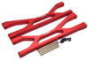NHX RC Aluminum Front / Rear Upper Suspension Arms 2pc- Red : 1/5 X-MAXX 8S