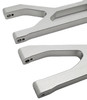 NHX RC Aluminum Front / Rear Upper Suspension Arms 2pc- Silver: 1/5 X-MAXX 8S