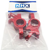 NHX RC Aluminum Steering Knuckles Blocks 2pc -Red : Traxxas 1/5 X-MAXX 8S