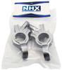 NHX RC Aluminum Steering Knuckles Blocks 2pc -Titanium: Traxxas 1/5 X-MAXX 8S
