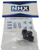 NHX RC Aluminum Clamping Wheel Hex Adaptor 10mm Thickness 12mm Hex - Black (4pc)