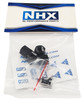 NHX RC Aluminum Clamping Wheel Hex Adaptor 12mm Thickness 12mm Hex - Black(4pc)