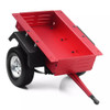 NHX RC Heavy Duty Metal Leaf Spring 2-Wheel Trailer - Red