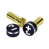 1Up Racing 190412 LowPro Bullet Plugs W/ Grips - 5mm Stealth