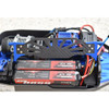 GPM Racing Aluminum 6061-T6 + Carbon Fiber Battery Hold-Down Blue : 1/8 Sledge