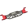 GPM Racing Aluminum 6061-T6 + Carbon Fiber Battery Hold-Down Red : 1/8 Sledge