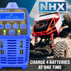 NHX RC EZPRO QUAD 100W X4 AC/DC 12A LIPO/LIHV & NIMH RC Battery Balance Charger