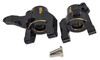 NHX RC Brass C Hubs (2) -Black/Gold: Axial SCX6