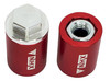NHX RC Aluminum M6 Wheel Lock Nut Wheel Caps Lug Nuts (4) -Red :Axial 1/6 SCX6