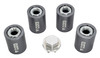 NHX RC Aluminum M6 Wheel Lock Nut Wheel Caps Lug Nuts (4) -Silver:Axial 1/6 SCX6