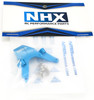 NHX RC Aluminum Front Bulkhead -Blue : Losi Mini T 2.0 / Mini-B