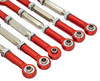 NHX RC Aluminum Adjustable Turnbuckles Camber Links -Red : 1/10 Slash 2WD