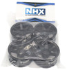 NHX RC Aluminum 1/10 On Road Car 6D Rims - 4pcs Hex 12mm - Black