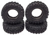 NHX RC All Terrain 1.0" Tires with Foam OD:52mm ID:25mm (4): SCX24