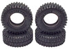 NHX RC Rock 1.0" Tires with Foam OD:52mm ID:25mm (4) : SCX24