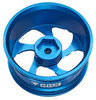 NHX RC Aluminum 1/10 On Road Car Spiral Rims - (4) Hex 12mm - Blue : 4-TEC / RS4