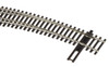 Walthers 948-83061 Code 83 Nickel Silver DCC Friendly Curved Turnout 20/24'' Left Hand HO Scale