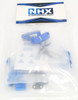 NHX RC Alum Steering Knuckles C-Hubs Rear Hub Carrier-Blue:1/10 2WD Slash Bandit Rustler Stampede