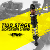 Yeah Racing DDC-090BK Desert Cobra Dual Spring Shock (2) Black : 1/10 RC Off-Road
