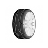 GRP GTH03-XM5 1:8 GT T03 REVO XM5 Medium Tires w/ 20 Spoked White Wheel (2)