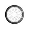 GRP GTH04-XM2 1:8 GT T04 SLICK XM2 Super Soft  Tires w/ 20 Spoked White Wheel (2)