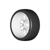 GRP GTH04-XM2 1:8 GT T04 SLICK XM2 Super Soft  Tires w/ 20 Spoked White Wheel (2)
