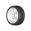 GRP GTJ03-XM2 1:8 GT T03 REVO XM2 Super Soft Tires w/ 20 Spoked White Wheel (2)