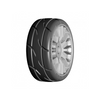 GRP GTK03-XB1 1:8 GT T03 REVO - XB1 Ultra Soft Tires w/ 20 Spoked Silver Wheel (2)