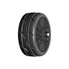 GRP GTX03-XB2 1:8 GT T03 REVO XB2 Extra Soft Tires w/ 20 Spoked Black Wheel (2)