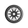 GRP GTX04-XM7 1:8 GT T04 SLICK XM7 Medium Hard Tire w/ 20 Spoked Black Wheel (2)