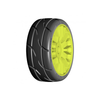 GRP GTY03-XB3 1:8 GT T03 REVO XB3 Soft Tires w/ 20 Spoked Yellow Wheel (2)