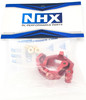 NHX RC Aluminum Caster Blocks C-hubs(2)-Red for Traxxas 4-Tec 2.0 / 3.0