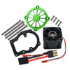 GPM Racing Aluminum 6061-T6 Motor Heatsink w/ Cooling Fan Green : 1/8 Sledge