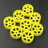 Yeah Racing WL-0146FYW Plastic Wide Rim Set 11mm (Offset 0 +1 +2 +3) Florescent Yellow : Mini-Z