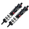 GPM Alum 6061-T6 Rear L-Shape Piggy Back Adjustable Spring Shock 143mm Black for Sledge