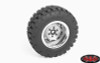 RC4WD Z-W0257 Rally 1.9" Beadlock Wheels Silver (4)