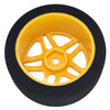 NHX RC 1/10 Alpha SH35 Pre-Glued Foam Rear Tires/Wheels 30mm (2) Yellow