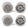 RC4WD Z-W0329 OEM Plastic 0.7" Beadlock Wheels Grey (4)