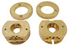 NHX RC Brass Steering Knuckle Set for Axial Wraith / RR10 -Silver