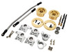 NHX RC Brass Steering Knuckle Alum C-Hubs & Rod Set :Axial Wraith / RR10 -Silver