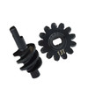 GPM Carbon Steel Overdrive Differential Worm Gear Set 13T Black for SCX24
