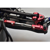GPM Alum 7075-T6+Stainless Steel Adjustable Front Steering Tie Rod Red for Sledge