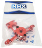 NHX RC Aluminum Steering Bellcrank Set E-Revo 2.0 / Summit  -Red